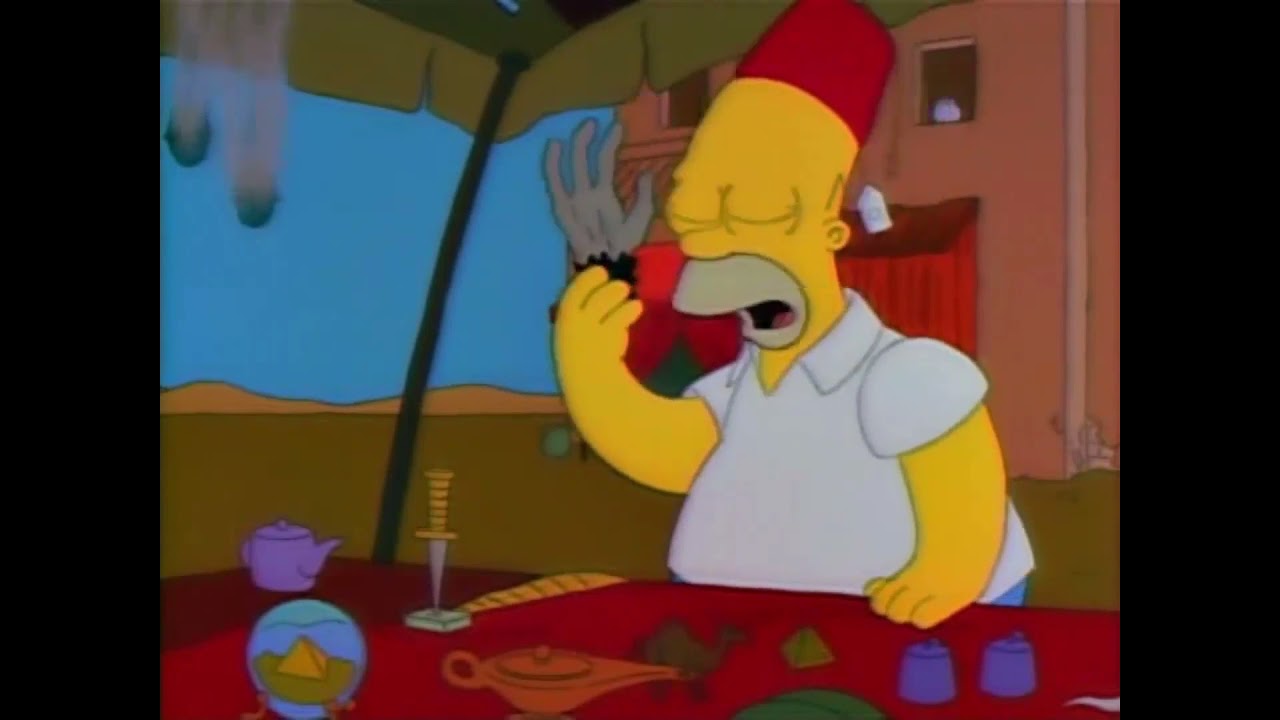 Homero compra la Mano de Mono YouTube