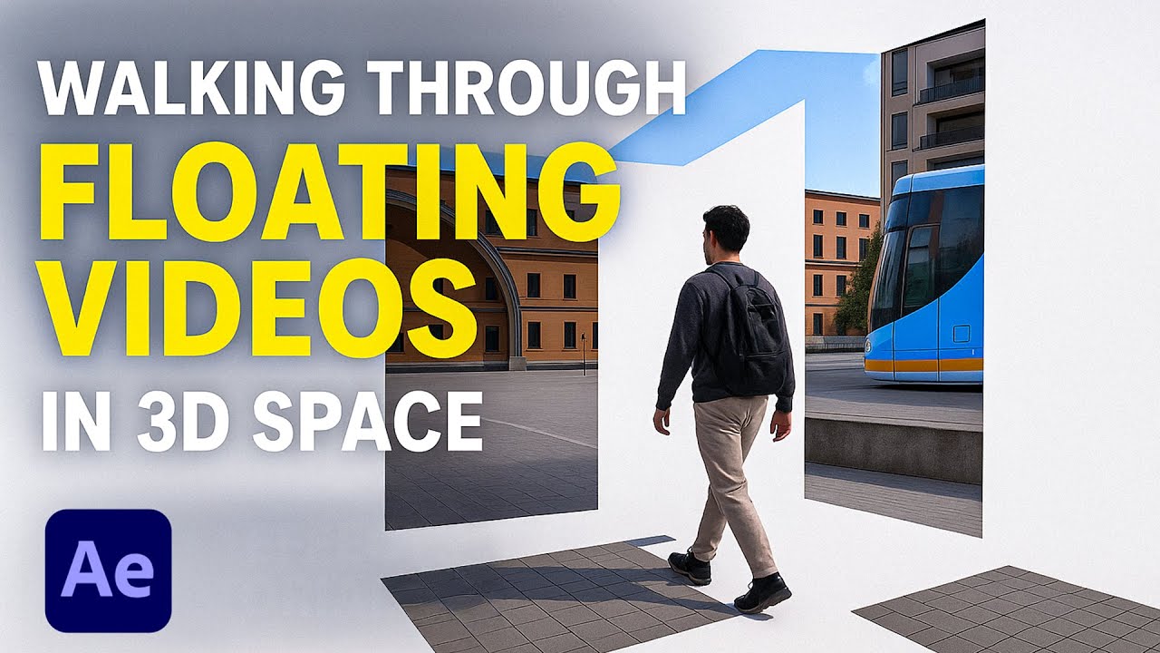 Walking Through Floating Videos in 3D Space – After Effects Tutorial ...