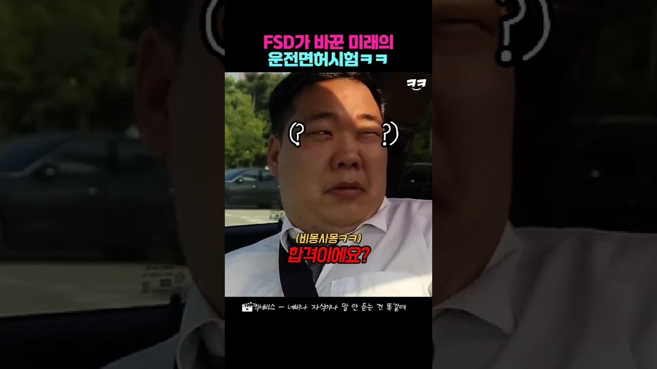 FSD가 바꾼 미래의 운전면허시험ㅋㅋ