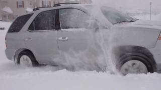 ACURA MDX in snow