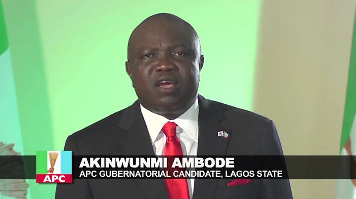 WATCH AKINWUNMI AMBODE'S MESSAGE TO LAGOSIANS