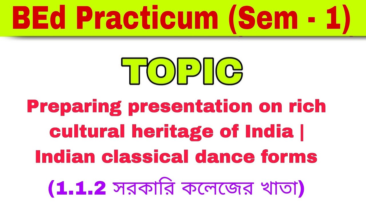 Preparing presentation on rich cultural heritage of India |Indian ...