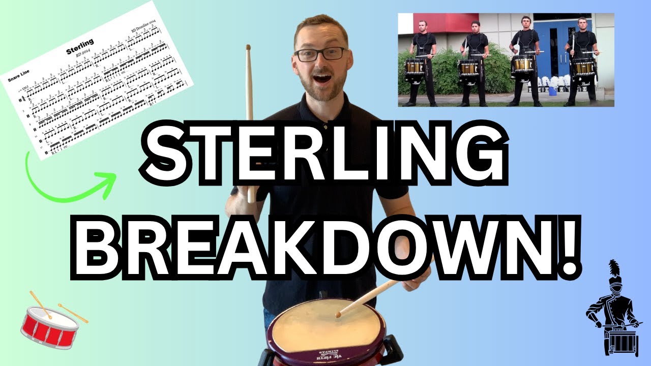BD Drumline 2014 - STERLING Playthrough + Breakdown (Snares)