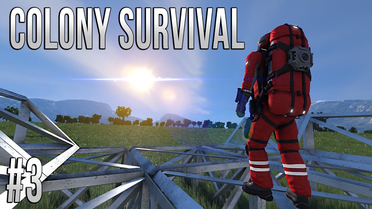Space Engineers - Colony Survival - Ep #3 - Building a base! - YouTube
