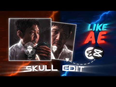 Skull edit like Ae!!💀 | Easy tutorial on Capcut!!
