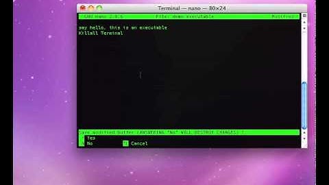 How to Create an Executable File in Terminal on Mac
