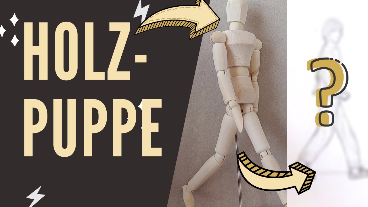 Holz Künstlerpuppe Für Zeichnen | Flexible Gelenkpuppe 30cm | Künstlerwerkzeug Für Anatomie & Proportionen