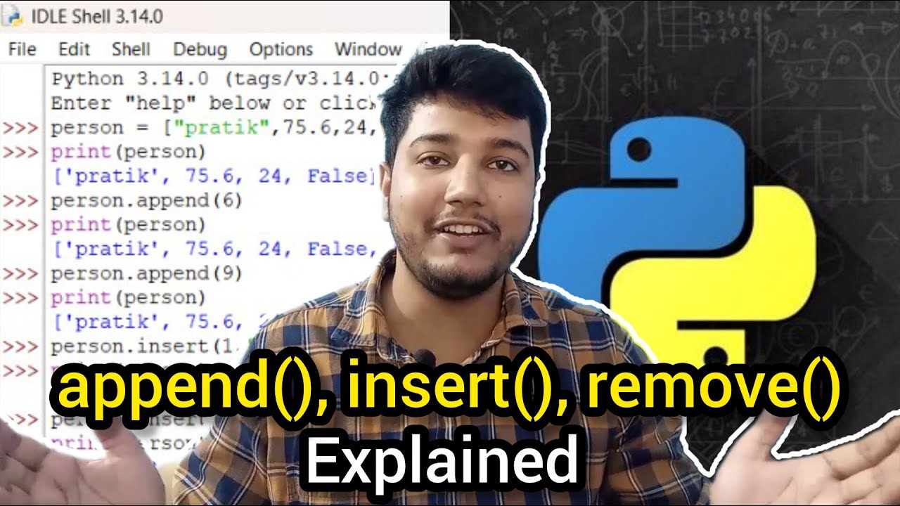 Python List Methods Explained in 6 Minutes 🐍 | append(), insert(), remove() for Beginners