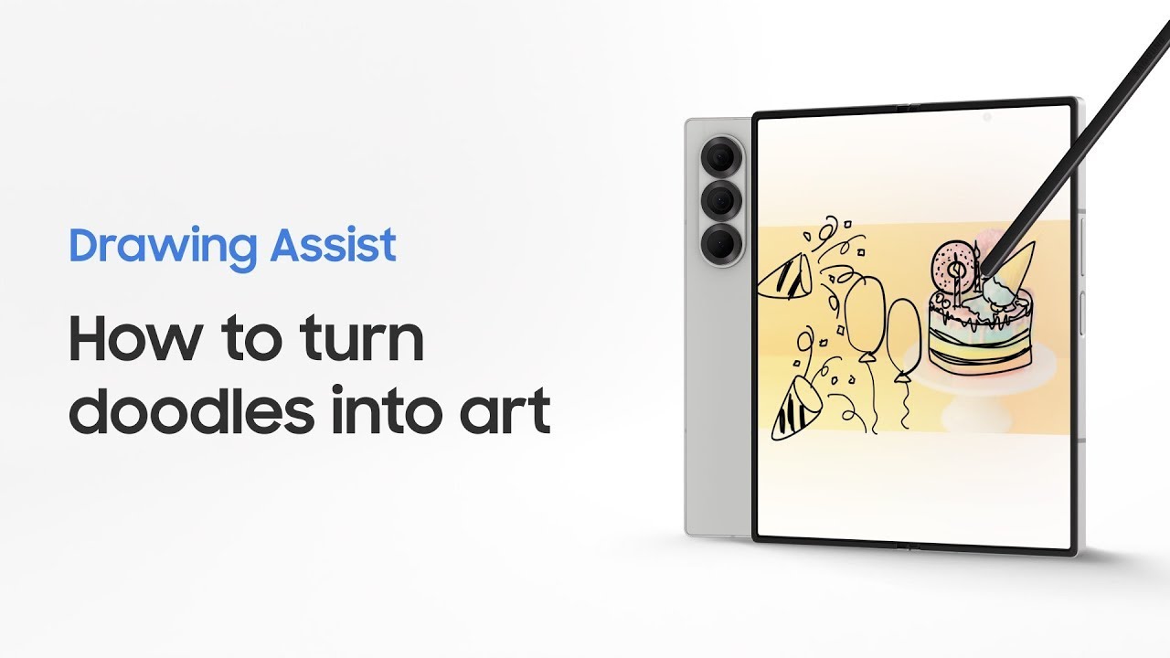 How to use Drawing Assist | Galaxy AI | Galaxy Z Fold6 | Samsung
