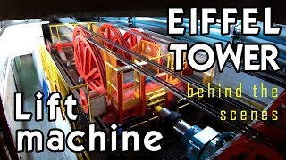 Tour of EIFFEL TOWER ELEVATOR MACHINE ("no filming allowed")