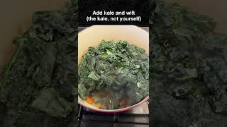 Creamy Cheesy Polenta with Kale and Carrots Recipe #cooking #food #recipe