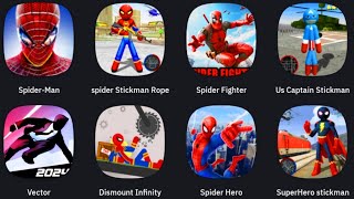 The Amazing Spider-Man 1, Spider Stickman Rope, Spider Fighter Superhero, Us Captain Stickman, screenshot 1