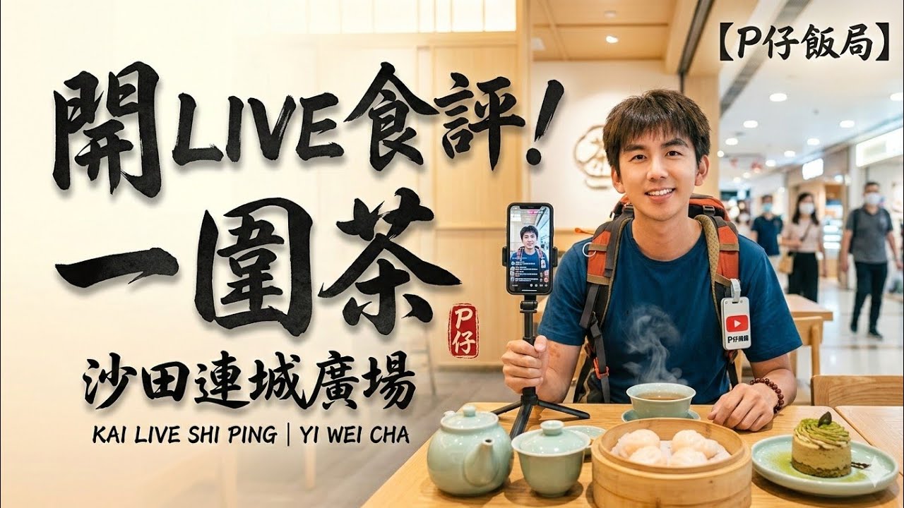 【P仔飯局】試食沙田連城一圍茶 | 一邊飲茶一邊同大家開 LIVE 傾偈