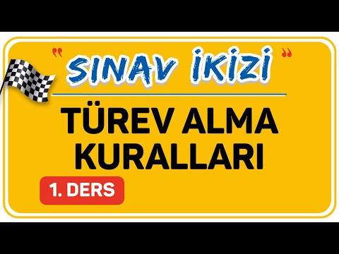 TÜREV ALMA KURALLARI 1. DERS (1/2)  |  ŞENOL HOCA