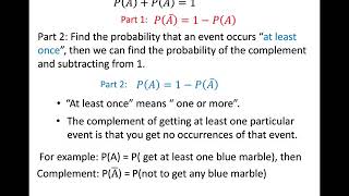 Section 4.3 Complements, Conditional Probability and Bayes' theorem