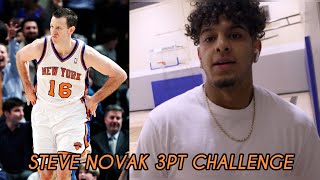 THIS 3PT CHALLENGE WAS TUFF!!!!!! STEVE NOVAK 3 PT CHALLENGE!!