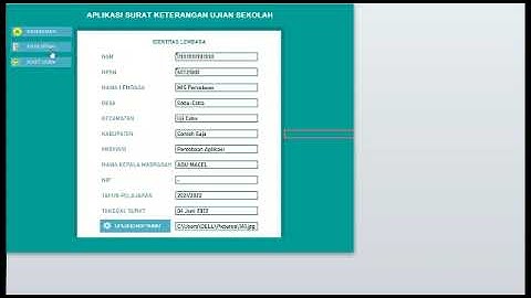 APLIKASI SUKET UJIAN SEKOLAH PRO EXCEL 2022 SEMUA JENJANG