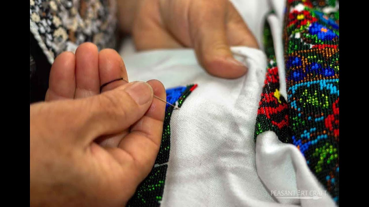 Bead Embroidery on Ethnic Blouse