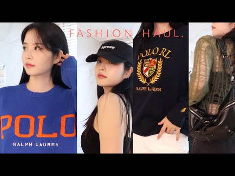 250만원 지른 언박싱 하울🛍️(<strong>폴로</strong> 가을신상, 마뗑킴, 자라, 슈프림, <strong>운동화</strong>, 크리드 향수, 가성비갑 고데기)