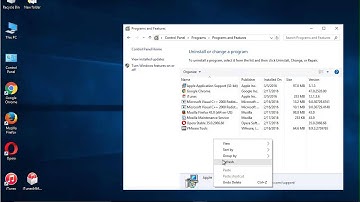 Uninstall Apple Application Support on Win 10