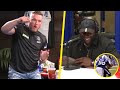 Pat McAfee Learns Pass Rush Moves From Robert Mathis