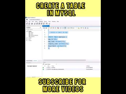 HOW TO CREATE A TABLE IN MYSQL | SQL tutorials for beginners | SQL Interview questions #sql #mysql