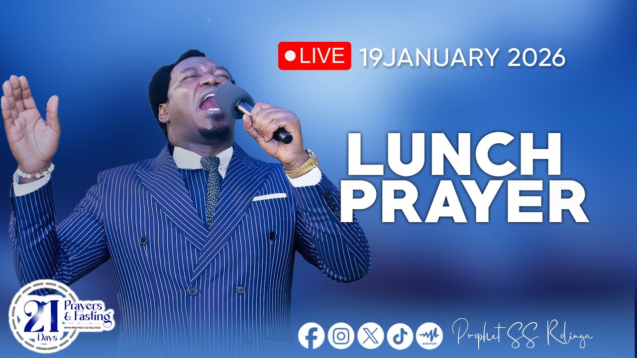 🔴LIVE​​​​​​​​​​​​​​​ MAOMBI YA MFUNGO WA SIKU 21 (LUNCH TIME PRAYER)  DAY 8 (JAN 19, 2026)