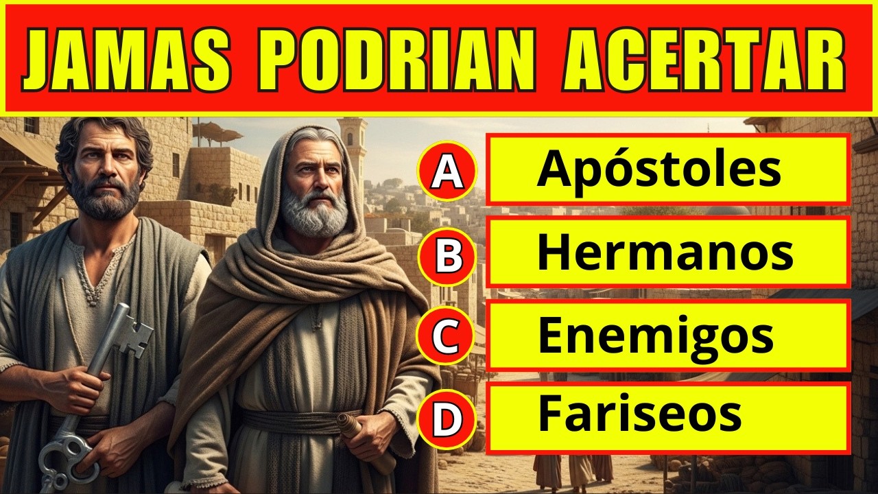 QUIZ CRISTIANO PEDRO Y PABLO CON 50 PREGUNTAS / Reto Biblico Divertido