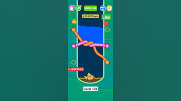 🐠🐟  Save the Fish game lvl 124 Fishdom pull the pin 📍 fish puzzle game. wait for it #braingame