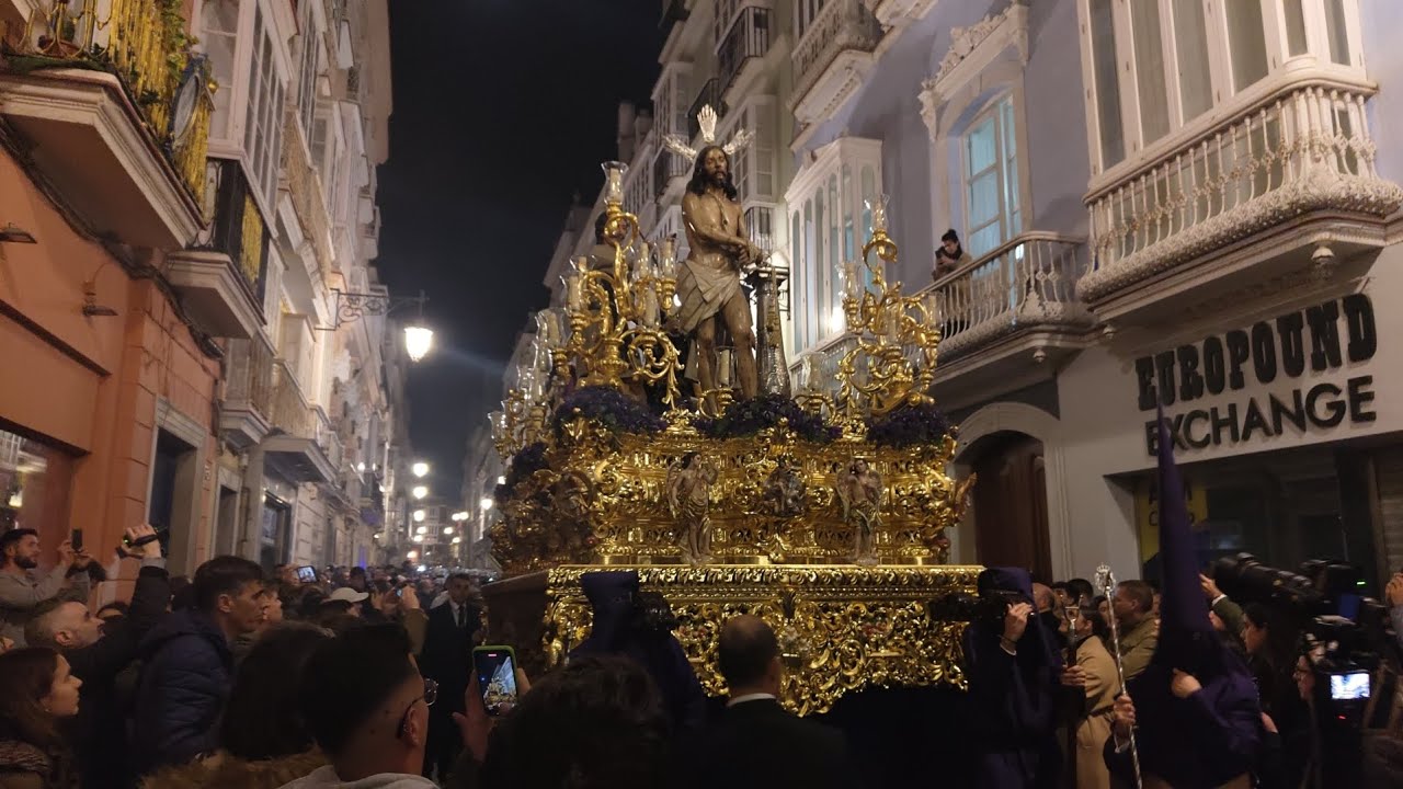 Jesús atado a la columna y María Sma de las Lágrimas - Semana Santa Cádiz 2024 - C/Ancha