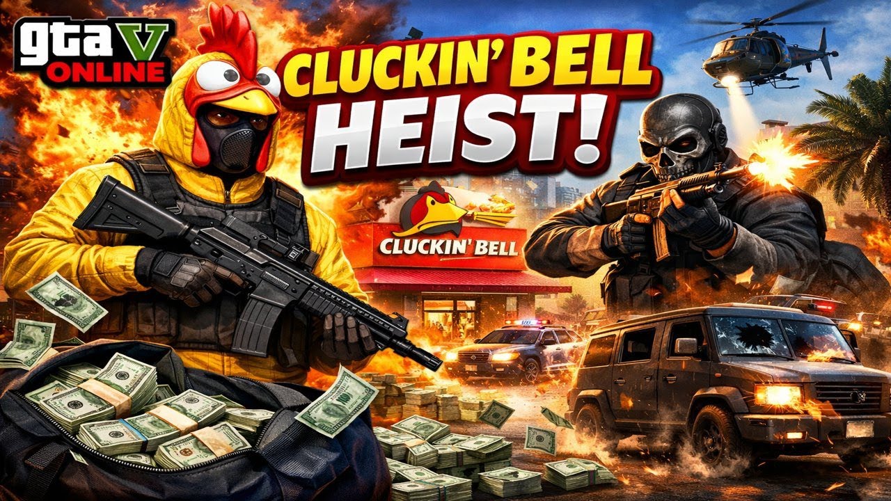 Beginning a new GTA Online acc! CLUCKIN BELL HEIST (pt1)
