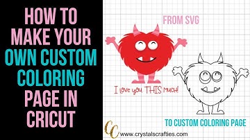 How to make your own coloring page in Cricut.
