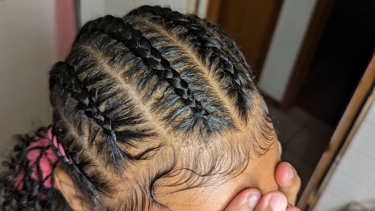 HOW TO DO 6 FEED-IN BRAIDS INTO 2 BUNS 💕 START TO FINISH 🌸 WATCH & LEARN 🌸