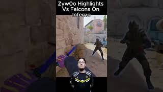 Zyw0o Highlights against Falcons On Inferno #cs2 #csgo #esl #colognemajor