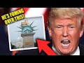 White House FLIPS OUT At Massive Anti Trump Statue