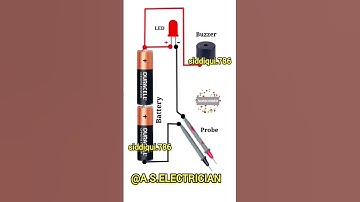 continuity tester with buzzer circuit diagram #electrical #shorts #viral #youtube