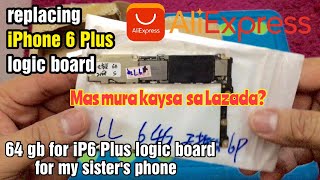 Replacing iPhone 6 Plus Logic Board bought from Ali Express | 64 GB Storage