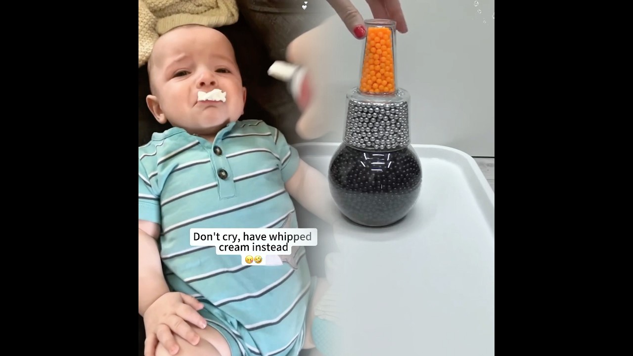 Parents will try ANYTHING to stop the crying 😂