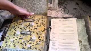 Vintage planner organizer journal