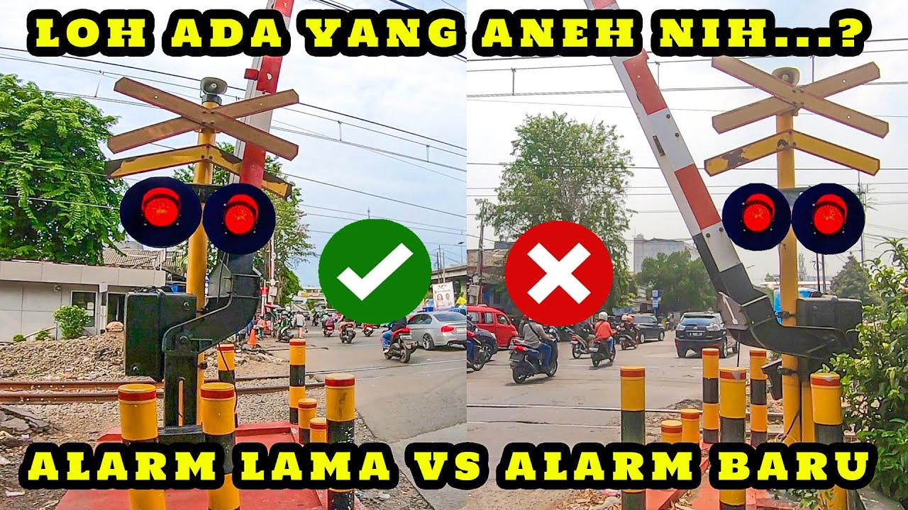 ALARMNYA JADI BAGUS !! UPDATE Alarm Baru Perlintasan Kereta Api JPL 3A Stasiun Grogol