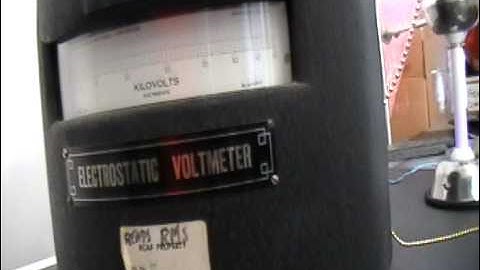Measuring Van De Graaff Voltage with an Electrostatic Voltmeter