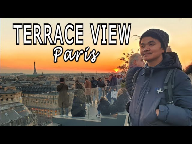 Galeries Lafayette Rooftop Terrace: A view over Paris