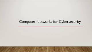 Computer Networks for CyberSecurity - Lecture 2 - LAN, MAN and WAN