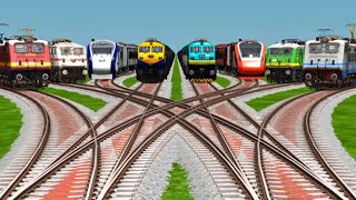 8 Realistic Railways Passing On Once Railroad Junction Tracks || train game || train simulator 2026 screenshot 5