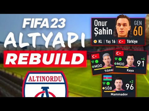 TÜRKİYE ve AZERBAYCAN GENÇ YETENEKLERİ! // FIFA 23 ALTYAPI REBUILD // KARİYER MODU