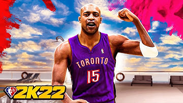 99 VINCE CARTER BUILD CONTACT DUNKS and LIMITLESS GREENS on NBA 2K22