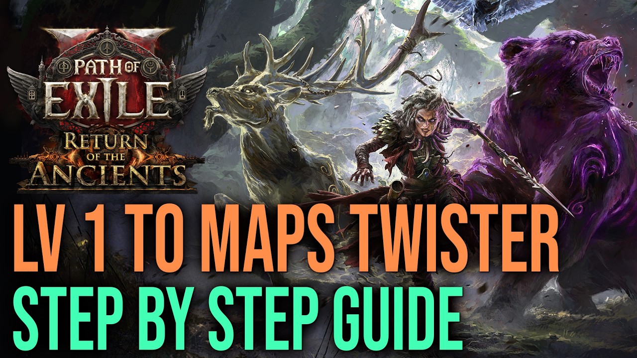 Step by step leveling guide for huntress twister from Lv1 to Maps - Path of exile 2