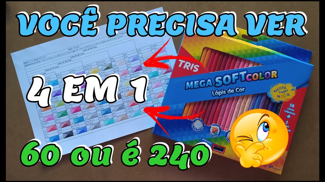 Tenha MAIS opções de cores com esta tabela Tris Mega Soft Color Review