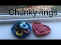 making chunky rings (from flour dough)/from tiktok and Pinterest.