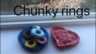 making chunky rings (from flour dough)/from tiktok and Pinterest.